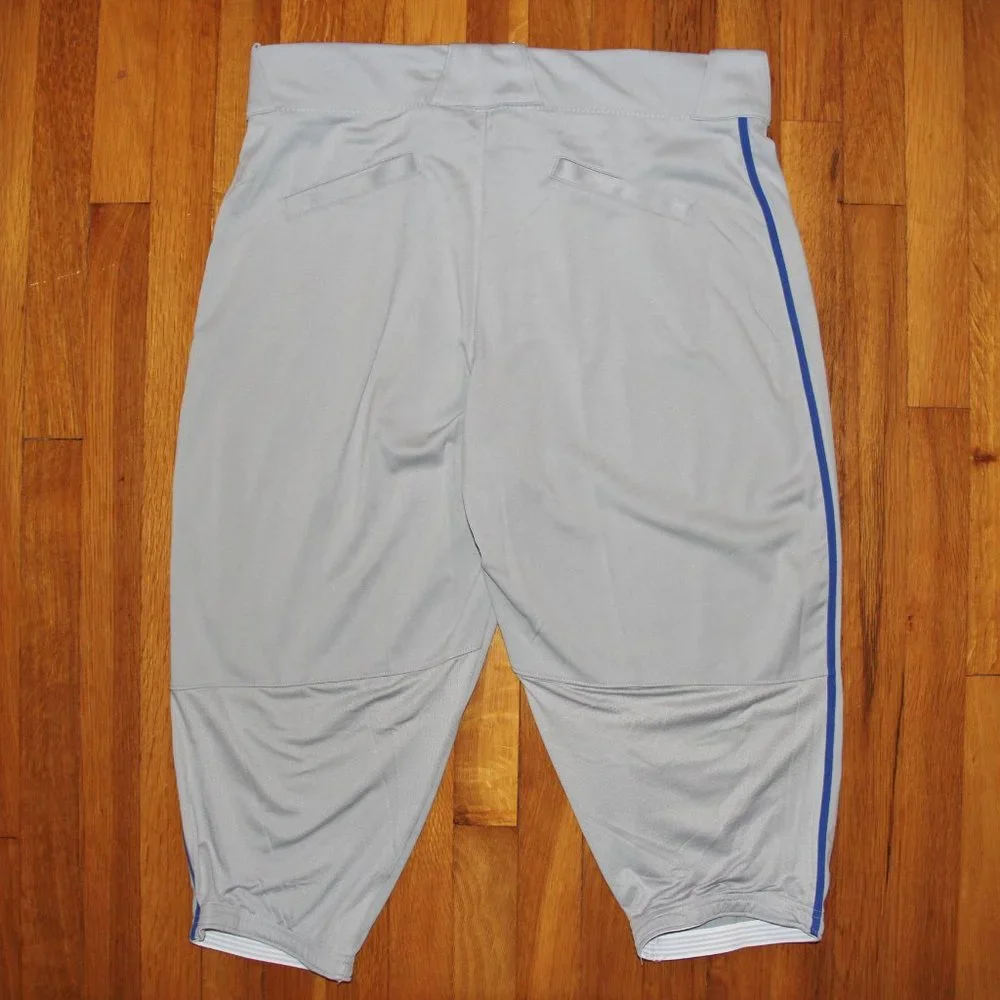 Nike Vapor Select High Piped Baseball Pants Mens XL Grey Blue Softball